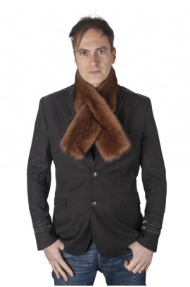 Mink fur scarf - fur on both sides - Unisex